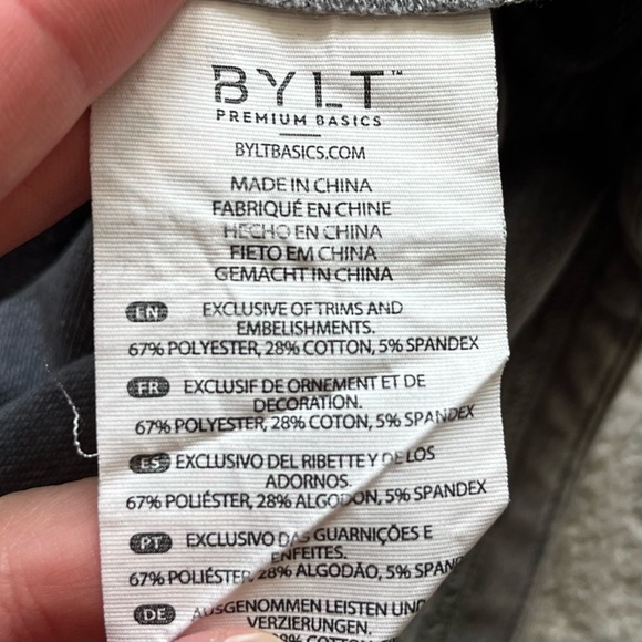 BYLT SIGNATURE BASICS PREMIUM LONG SLEEVE SHIRT SIZE XXL ATHLETIC STYLISH - Picture 4 of 7